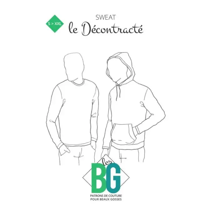 Modello felpa uomo - Les BG