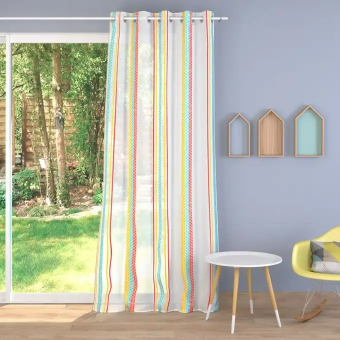 Tessuto velo garza a righe