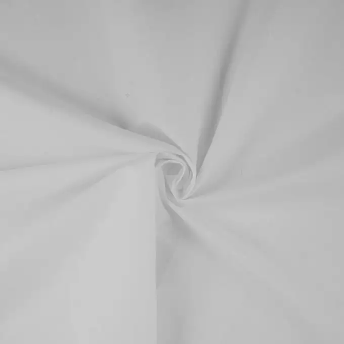 Popeline di cotone Poppie bianca unita