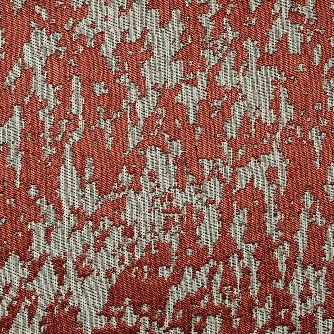 Tessuto jacquard motivi rossi