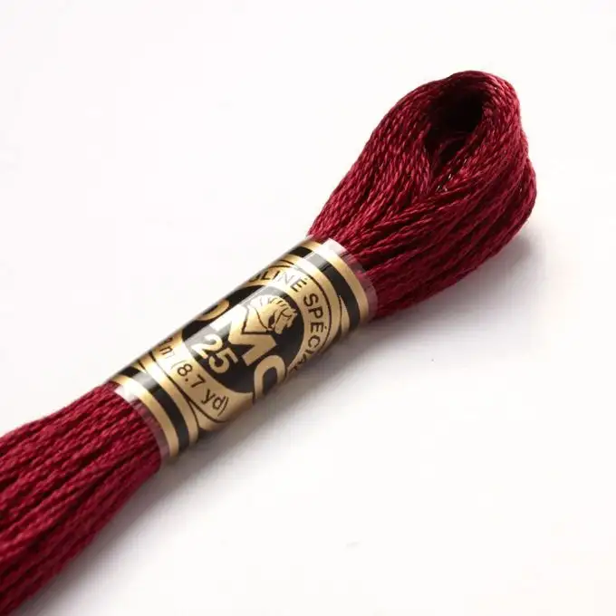 Filo mouliné da ricamo - Toni rossi - COL 814