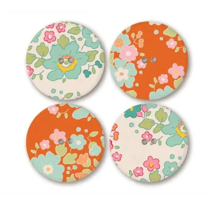 Bottoni in tessuto Tilda 28 mm Bumblebee