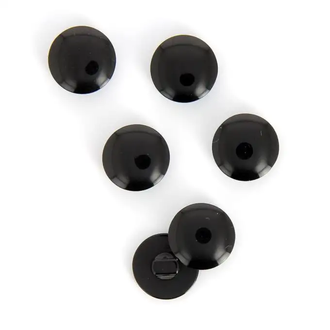bottoni a coda nera 16 mm