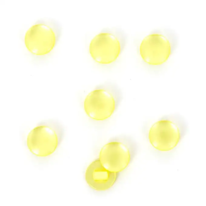 bottoni a coda giallo chiaro 11 mm