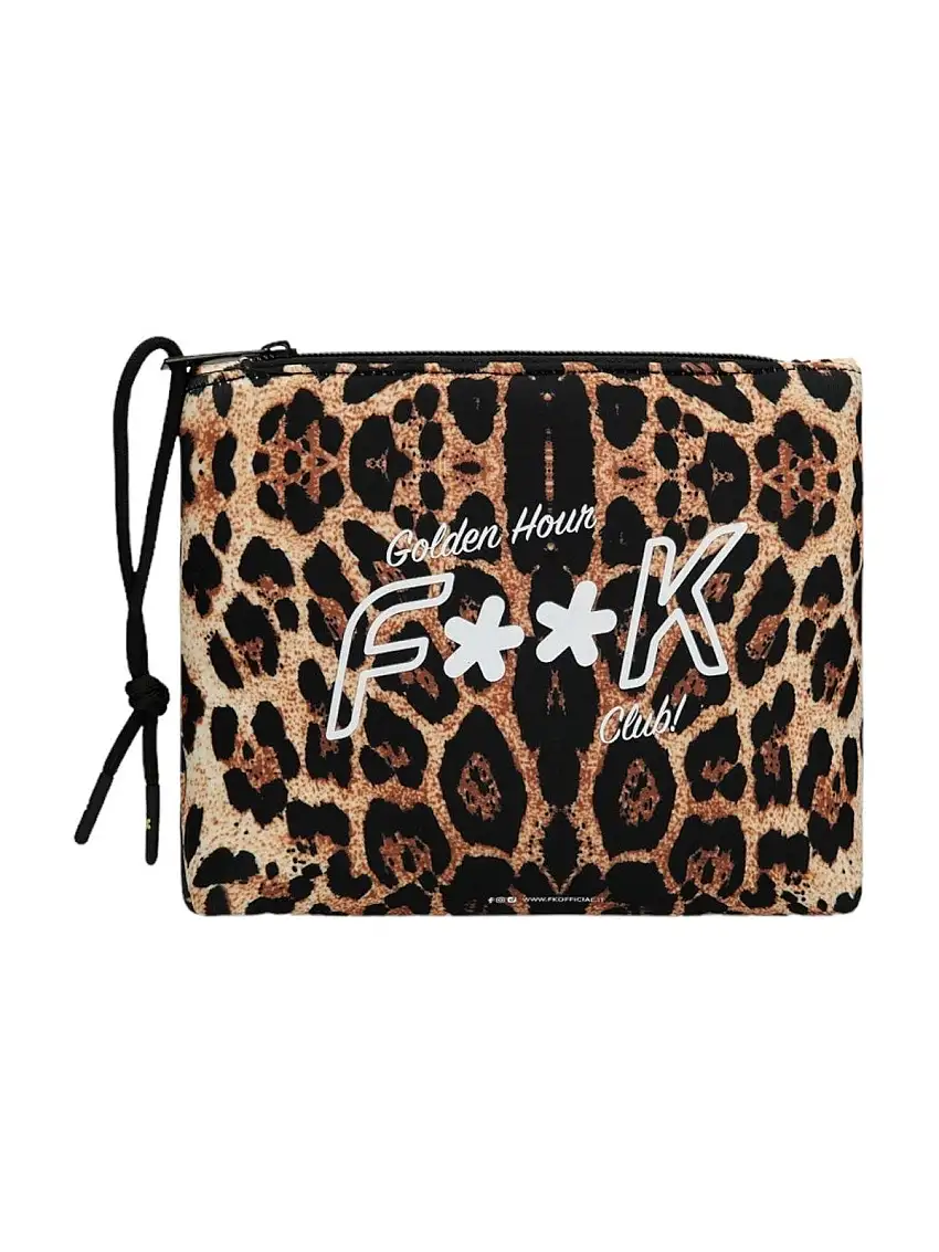F**K Women's Clutch Bag FK24-A035X01 Brown