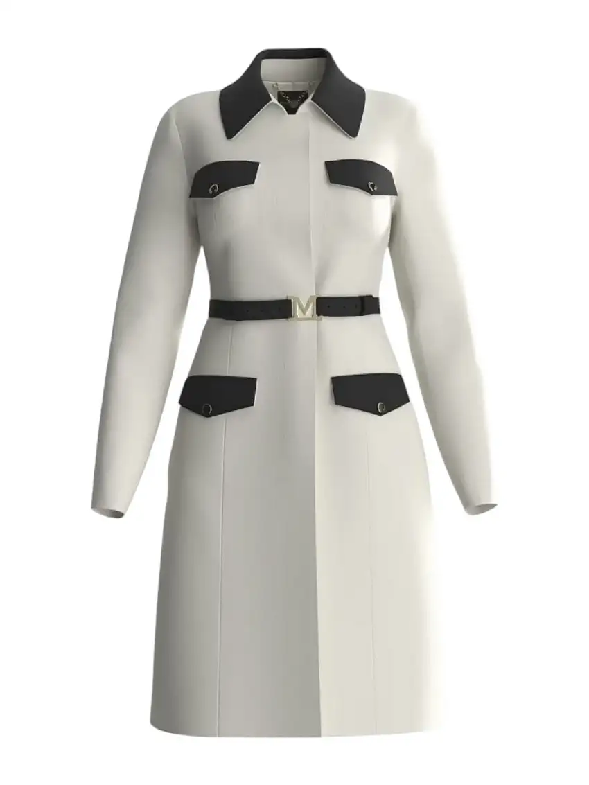 MARCIANO Women's Coat Diletta Belted Long 4YGL05 8827Z G1CR Beige