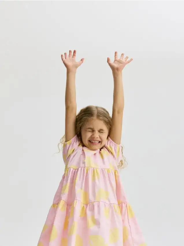 Abito fantasia Colore rosa pastello