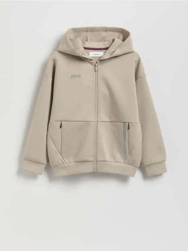 Felpa oversize con cappuccio Colore verde oliva chiaro