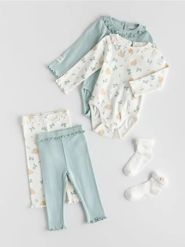 BABIES` TROUSERS MULTI Colore verde chiaro