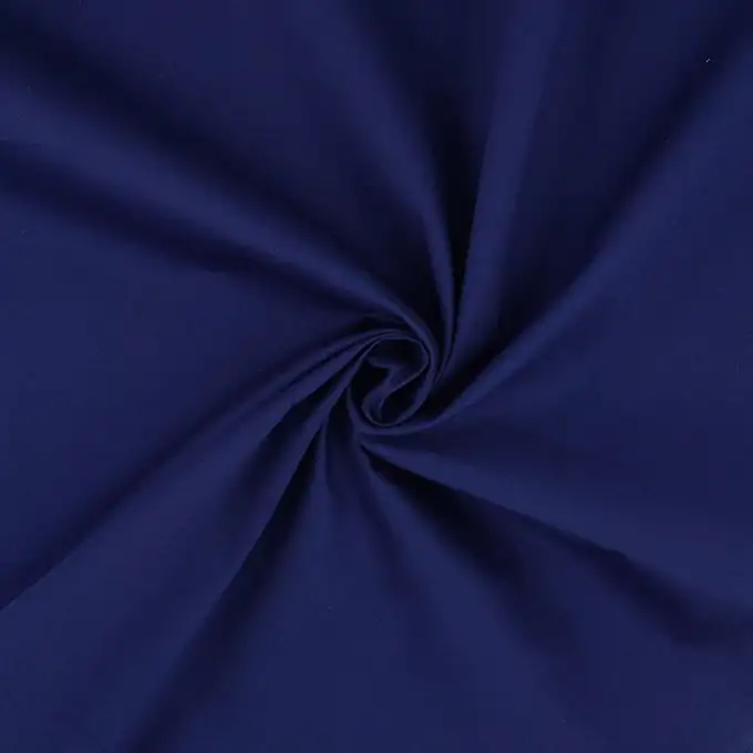 Popeline di cotone Poppie tinta unita blu marino