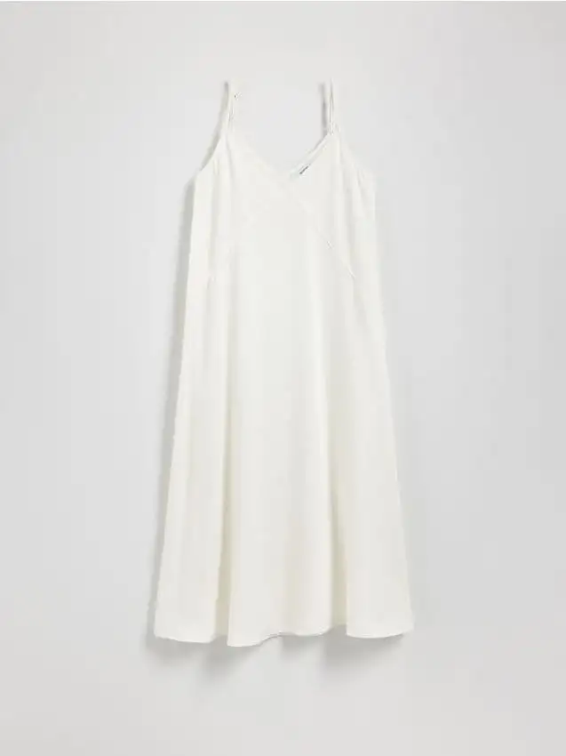 Abito maxi in jeans Colore bianco