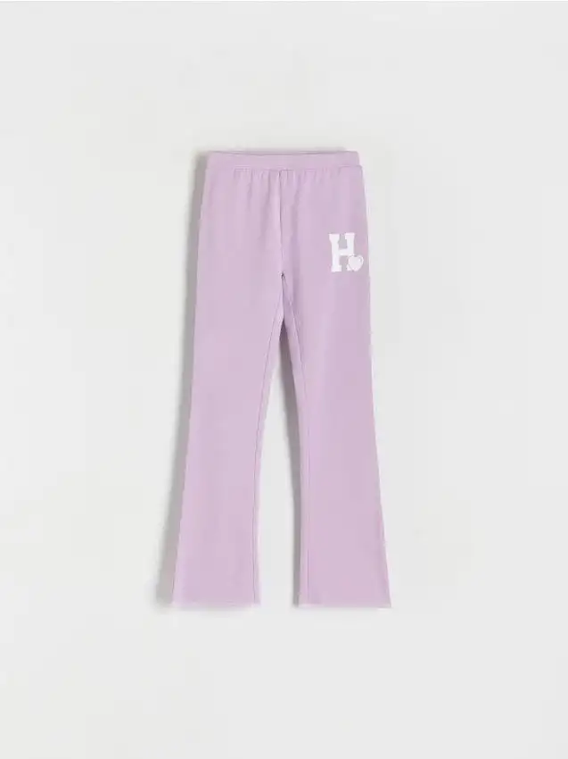 Pantaloni flare Colore lavanda