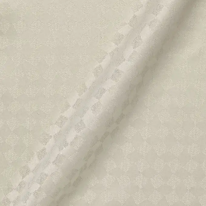 Tessuto damascato Stael bianco