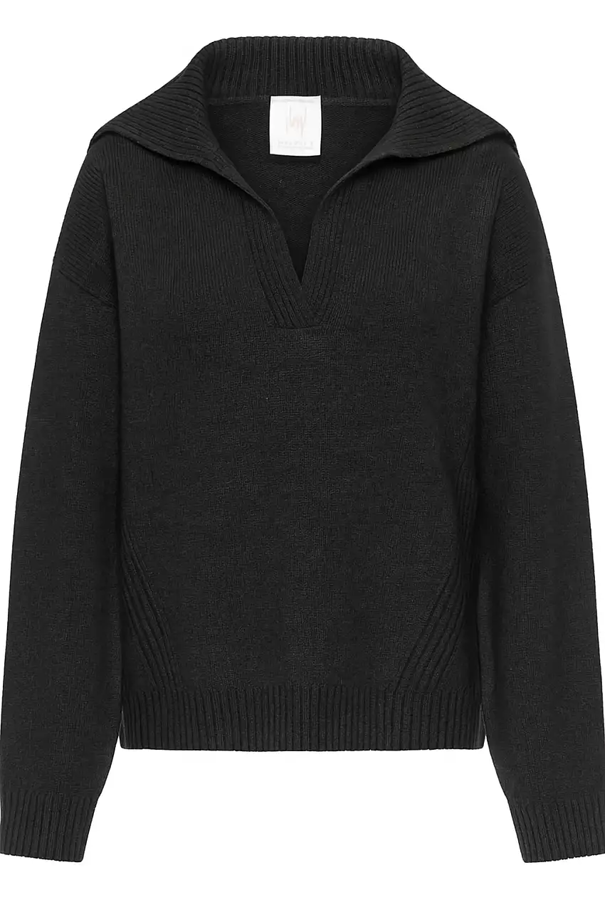 Maglia lana collo polo - Stile e comfort contemporaneo