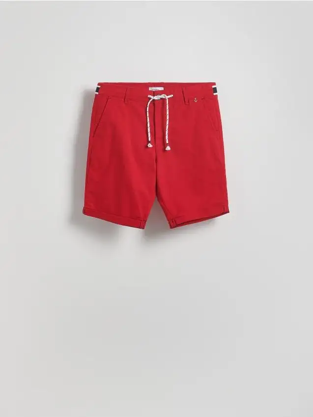 Shorts slim fit Colore rosso