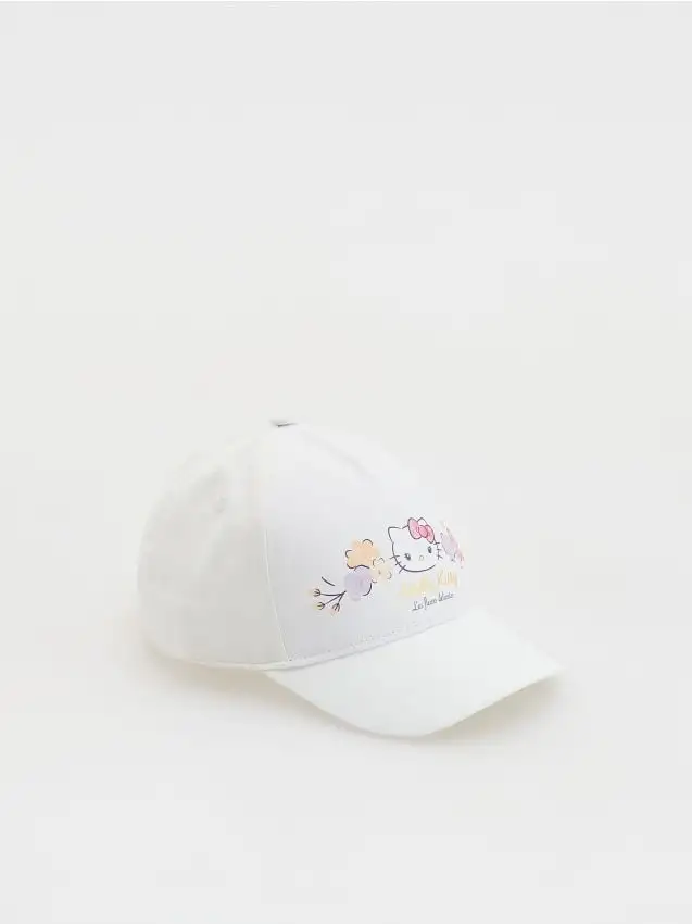 Cappellino con visiera Hello Kitty Colore panna