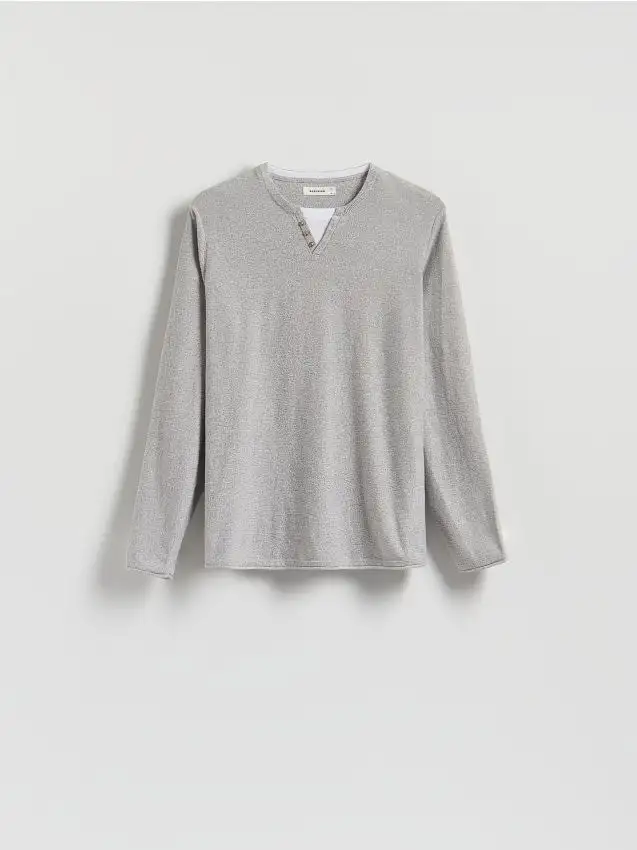 Maglione henley Colore grigio medio