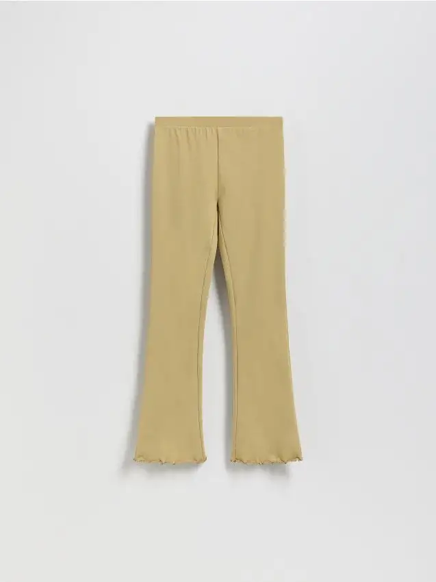 Leggings a zampa Colore verde oliva chiaro