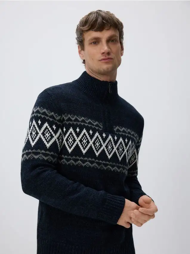 Maglione dolcevita Colore blu scuro