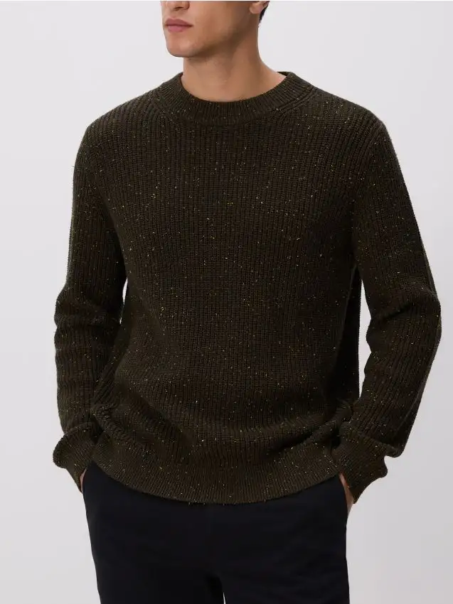 Maglioncino in cotone strutturato Colore verde