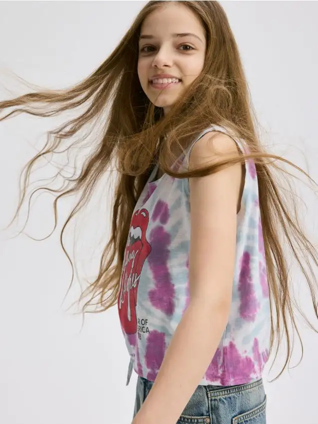 Crop top The Rolling Stones Colore multicolore