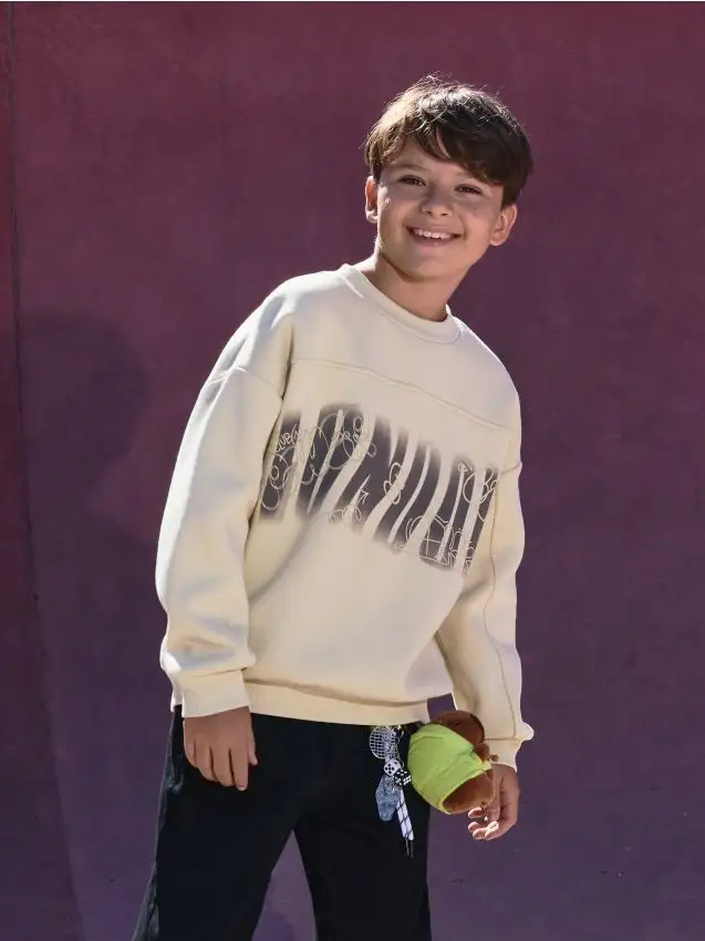 Felpa oversize in cotone Colore verde