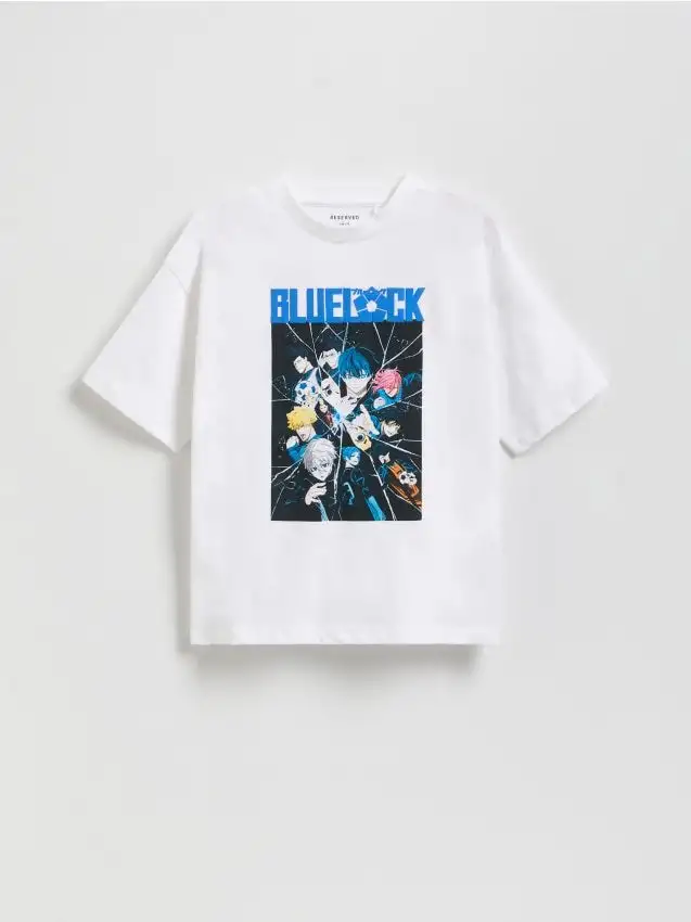 T‑shirt in cotone Blue Lock Colore bianco