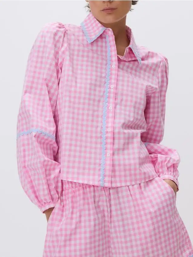 LADIES` SHIRT Colore rosa pastello