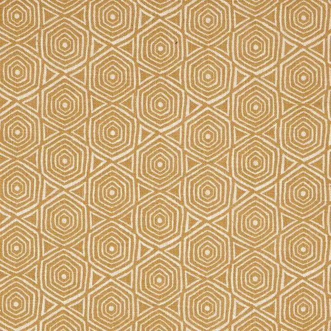 Telo outdoor idrorepellente geometrico giallo