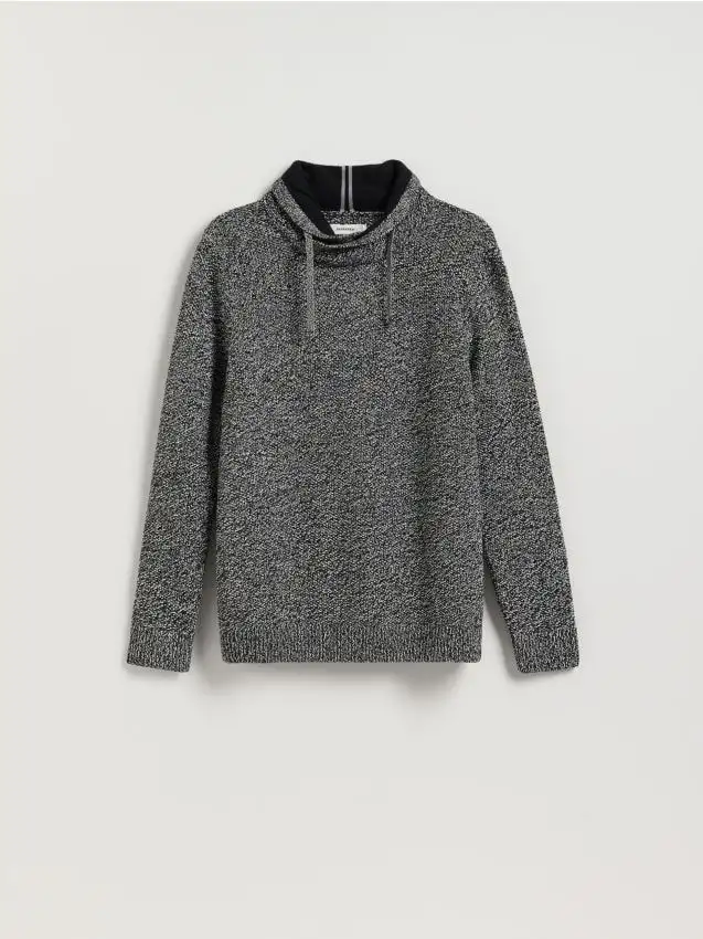 Maglione con ampio collo alto Colore nero