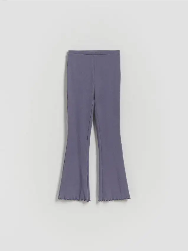 Leggings in jersey a costine Colore blu