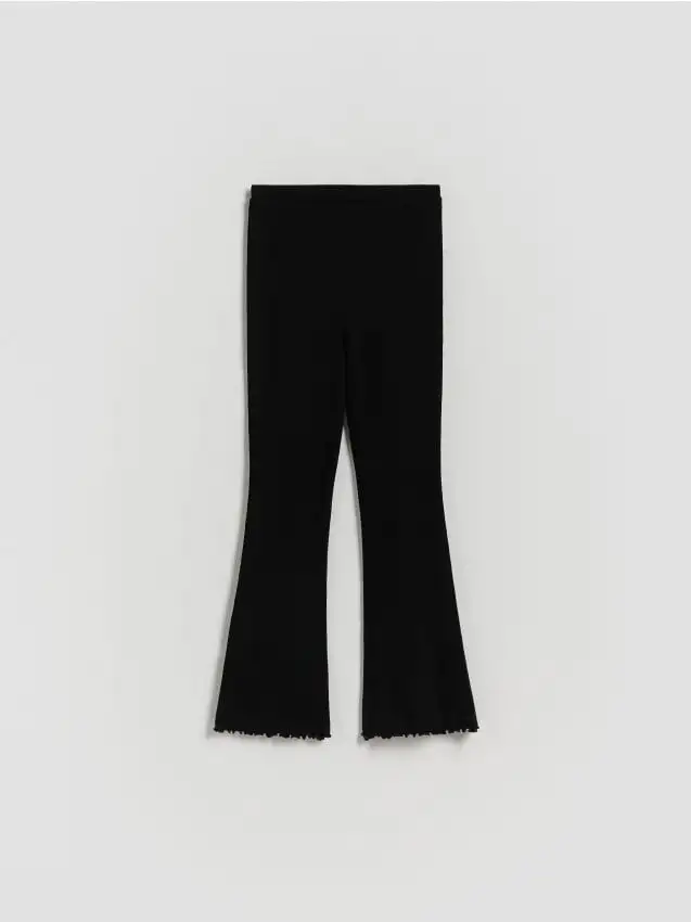 Leggings in jersey a costine Colore nero