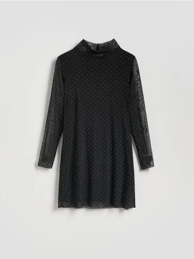 Abito con applicazioni decorative Colore nero