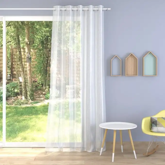 Tessuto velato piombato topazio bianco