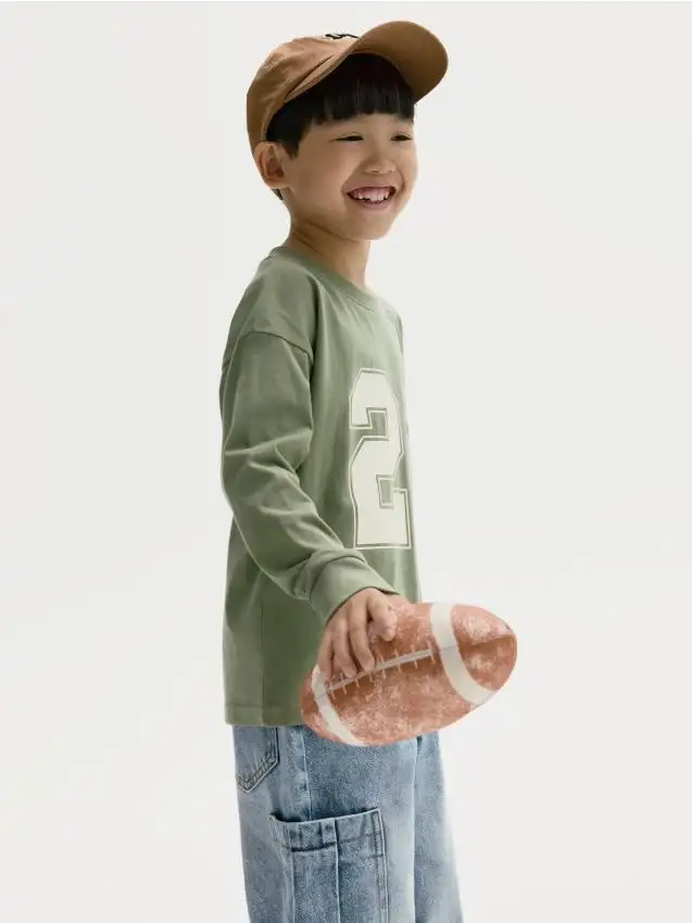 Cappellino in cotone con visiera Colore caffè