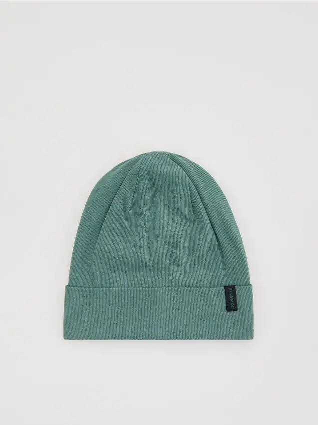 Cappello in cotone con toppa Colore verde