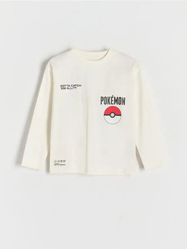Maglia a maniche lunghe Pokémon Colore panna