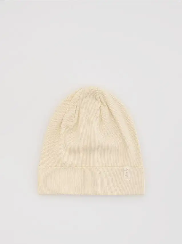 Cappello in cotone Colore panna