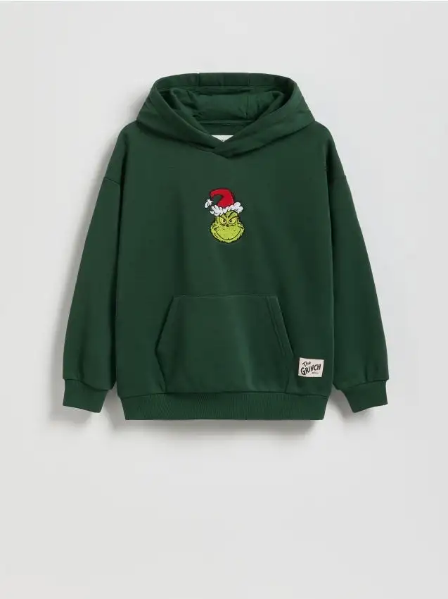Felpa di Natale Grinch Colore verde scuro