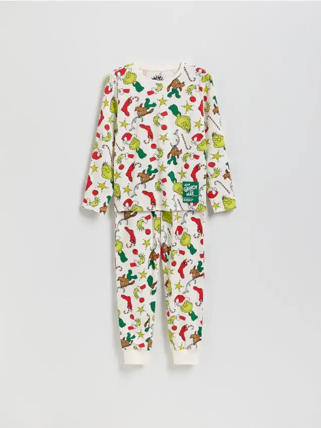 Set pigiama natalizio Grinch Colore panna