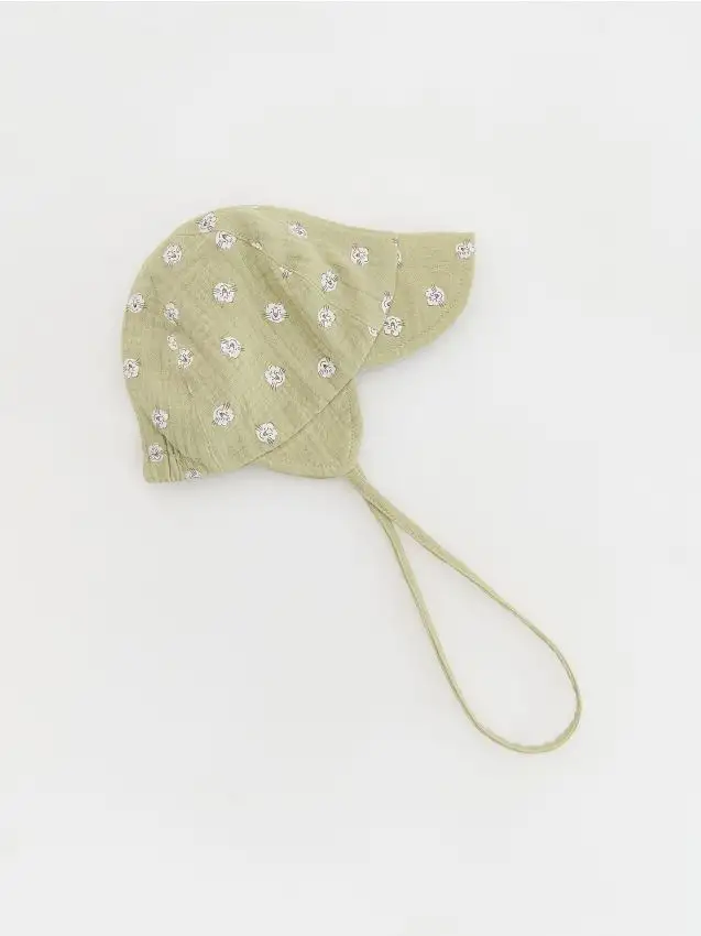 Cappello con visiera Colore verde pallido