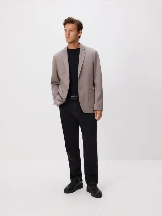 Blazer regular in modal Colore caffè