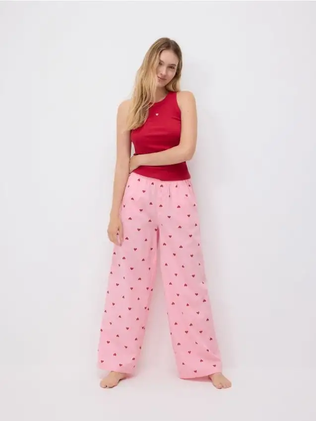 Top con ricamo 2 pack Colore rosa shocking