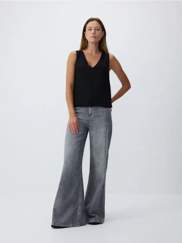 Maglia taglio gilet Colore nero