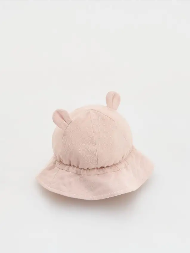 Cappello con laccetto Colore rosa cipria