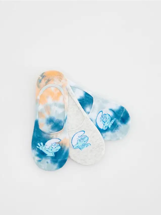 Confezione da 3 paia di fantasmini The Smurfs Colore blu pallido