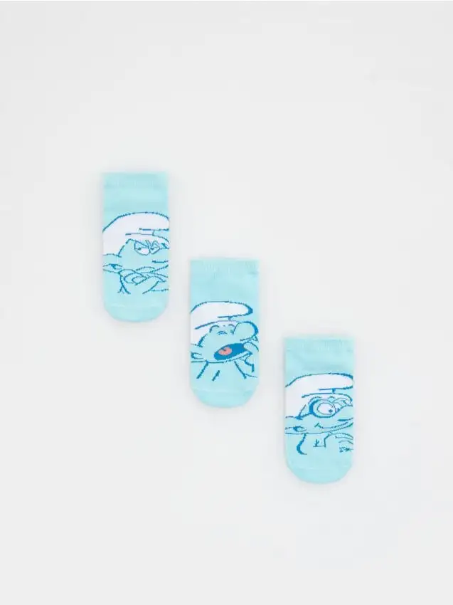 Confezione da 3 paia di calze The Smurfs Colore azzurro