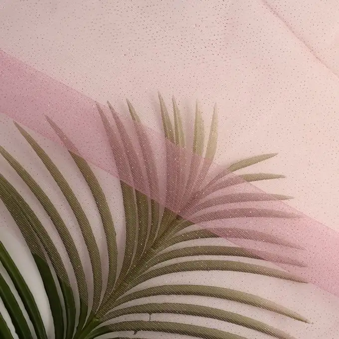 Tessuto tulle con paillettes