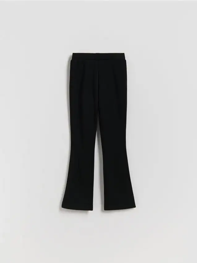 Pantaloni imbottiti flare Colore nero