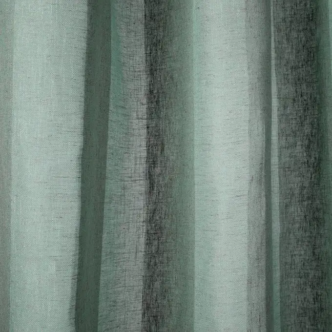 Tessuto velo righe larghe verde Canyon grande larghezza